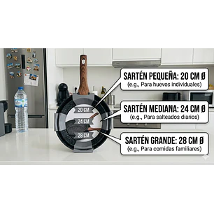 Set Sartenes 20, 24 Y 28 Cm Set De 3 Sartenes Ceramicos
