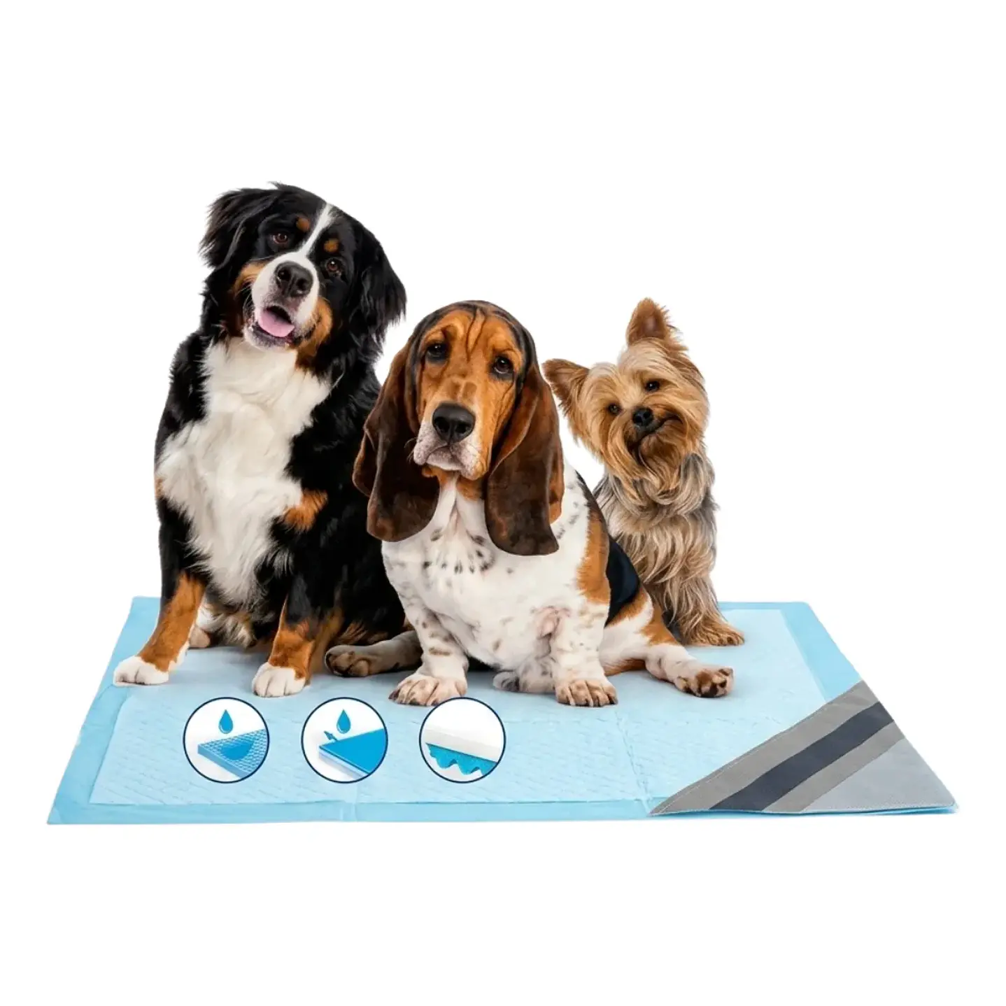 Pañales Tipo Sabanillas Mascotas Perros Y Gato 90x60 Cms 1