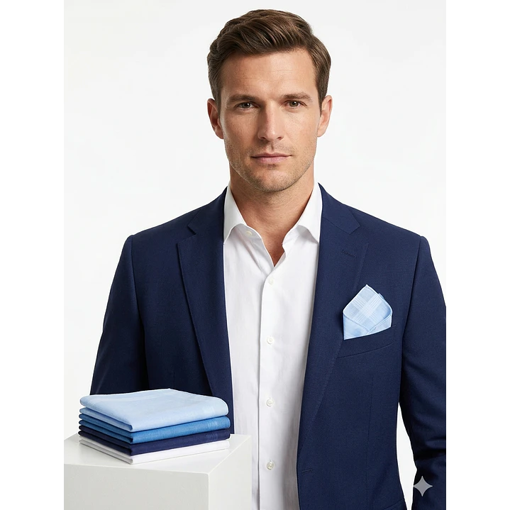 Pañuelos Para Hombre, 100% Algodón 12 Und 40x40 Premium 2