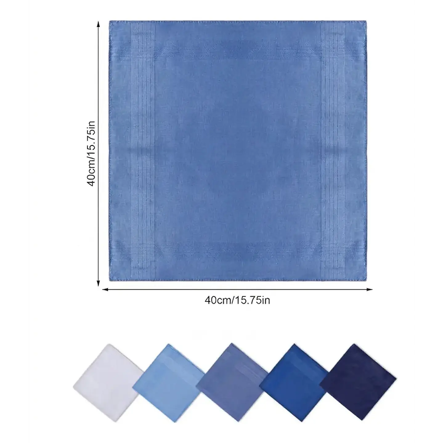 Pañuelos Para Hombre, 100% Algodón 6 Und 40x40 Premium 4