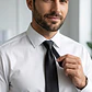Corbata Hombre Corbata Para Traje De Vestir Con Cierre Nudo - Miniatura 1