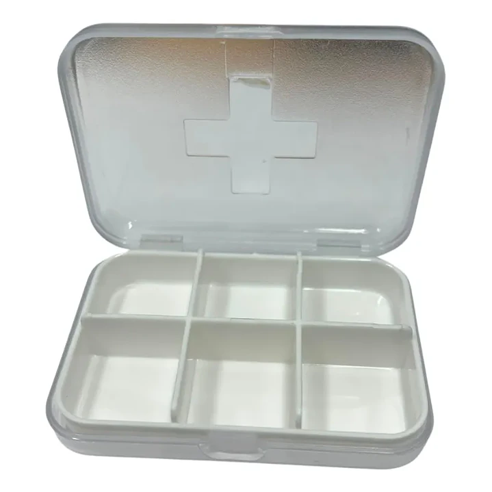 Pastillero Cortador Y Moledor De Pastillas + Organizador 6