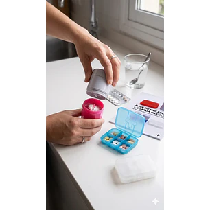 Pastillero Cortador Y Moledor De Pastillas + Organizador
