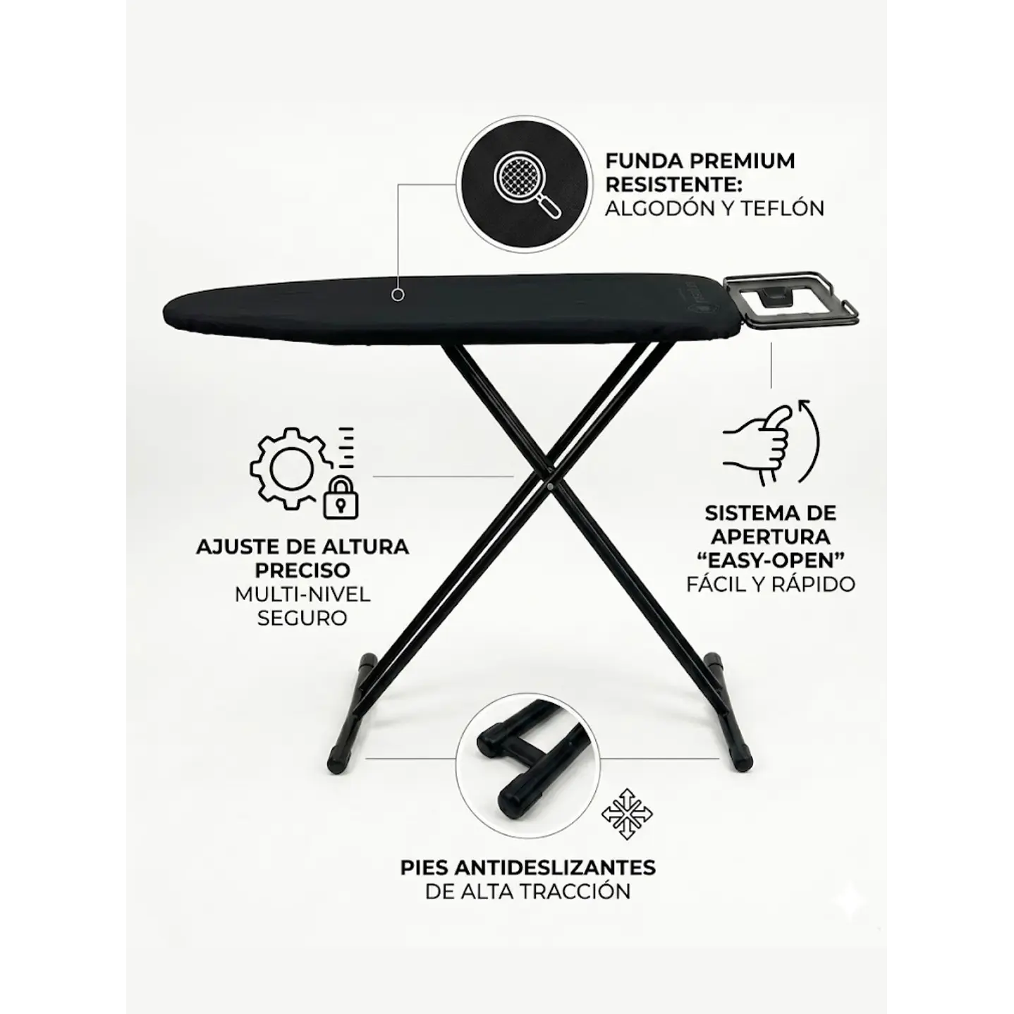 Tabla De Planchar Home Mesa De Planchar Metal Pp Tela. 4