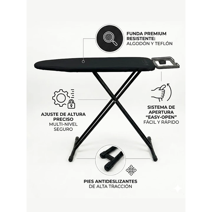 Tabla De Planchar Home Mesa De Planchar Metal Pp Tela. 4