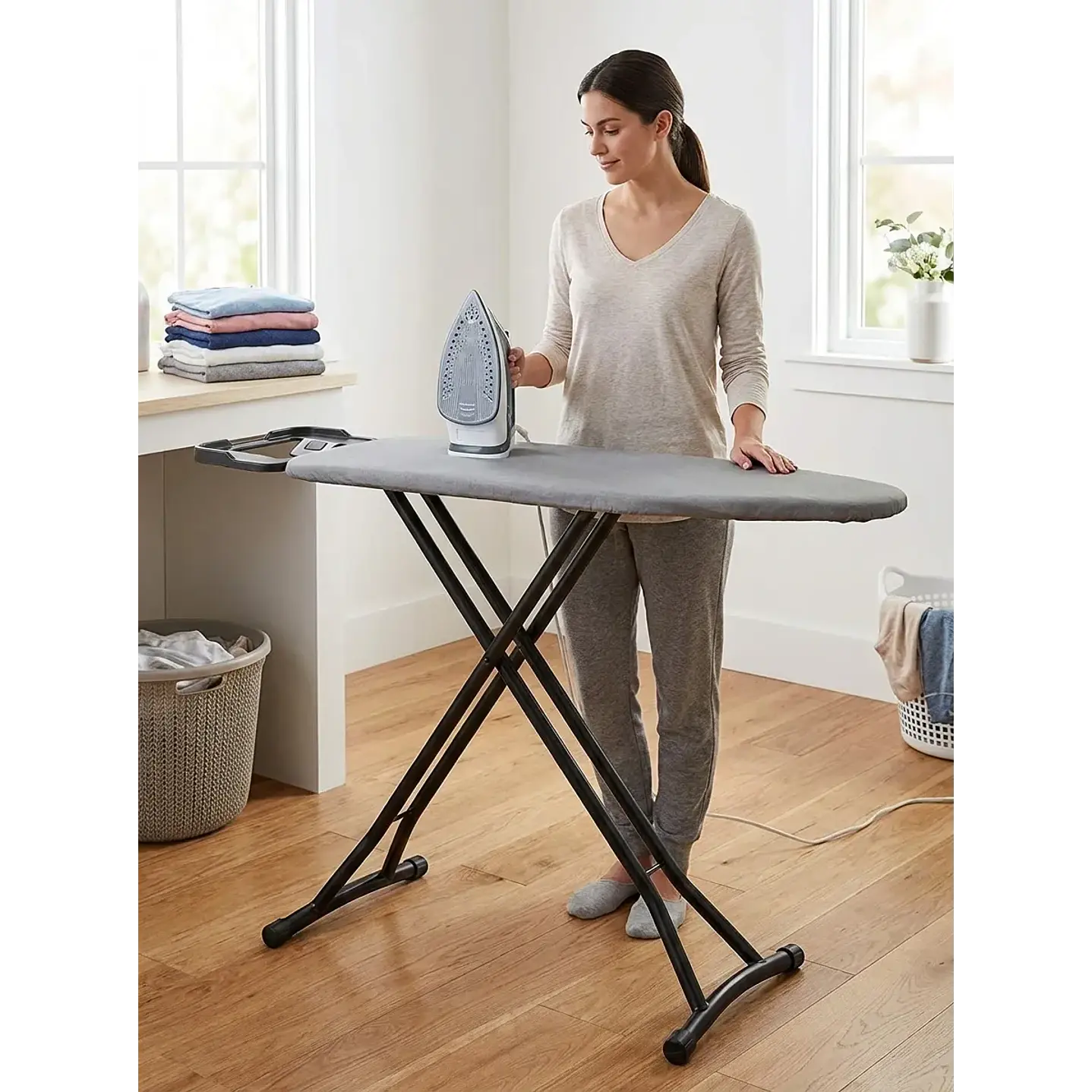Tabla De Planchar De Pie Reforzada Plegable 100% Calidad Lex 4