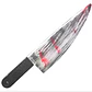 Cuchillo Carnicero C/ Sangre Broma Falso Halloween/fiesta - Miniatura 1