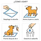 100 Pañales Sabanillas Absorbentes Mascota Perros 60x90cm Azul - Miniatura 4