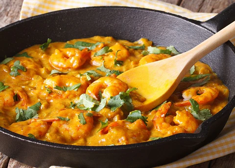 Curry De Camarones Familiar