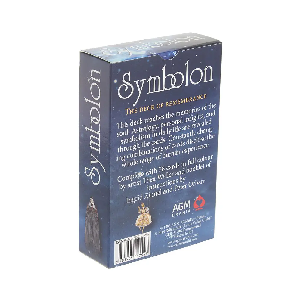 Cartas Del Tarot Symbolon Oracle De 78 Naipes | Con Bolsa De Almacenamiento Y Guía PDF | Juego De Adivinación Y Autoconocimiento (Tamaño Reducido, En Inglés)