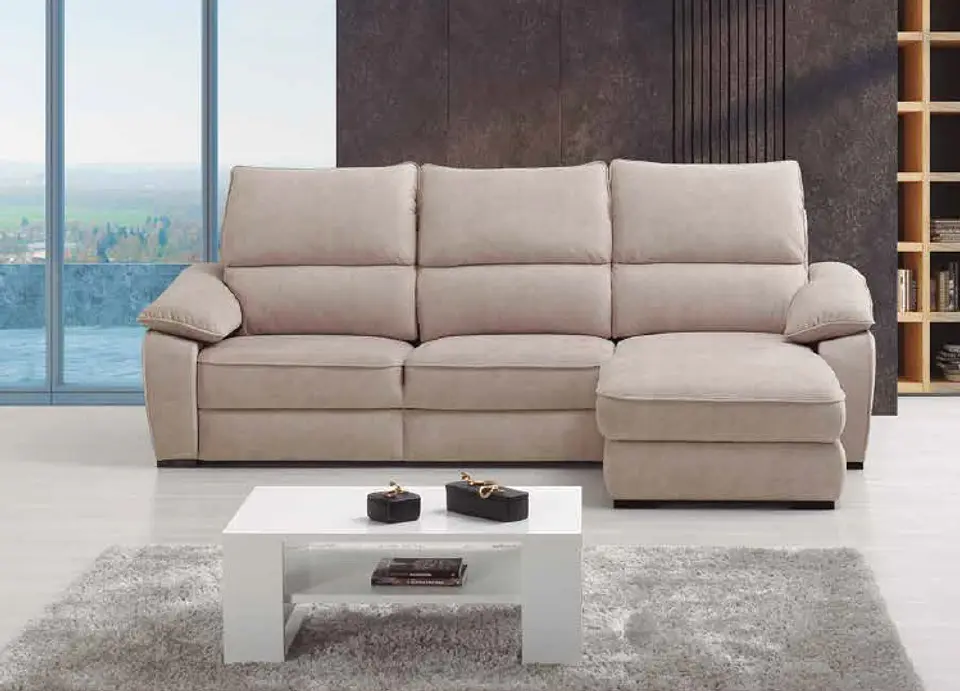 Sofá + Chaise Longue George (com cama elevatória) 1