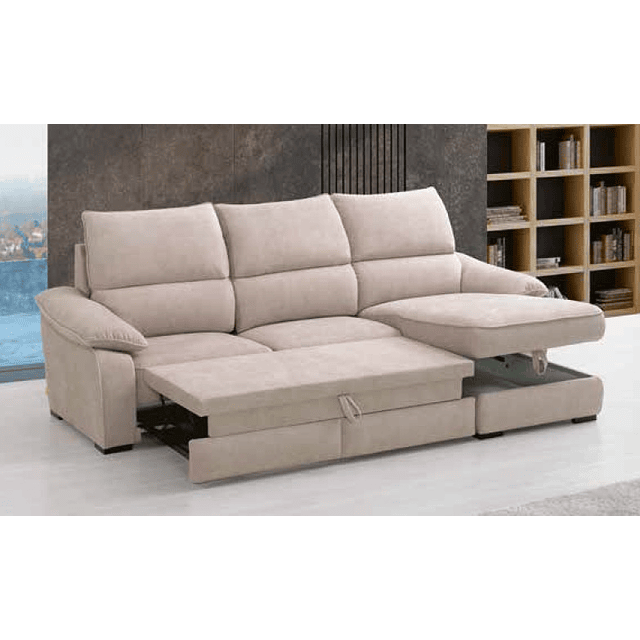 Sofa + Chaise Longue George (with lift bed)