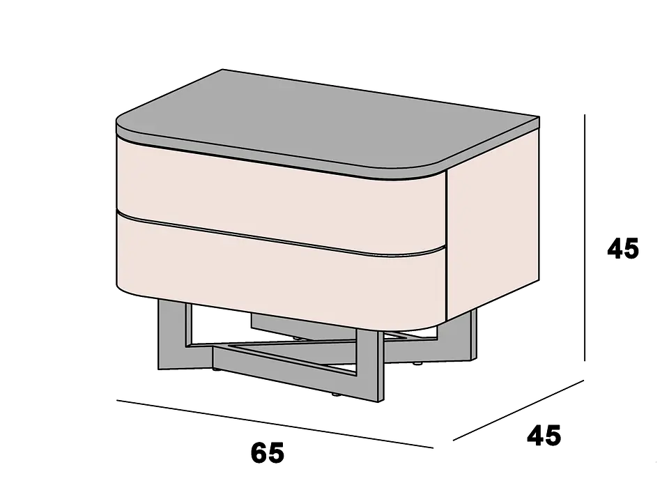 Table de Chevet Amora 2 3