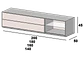 Sintra TV Cabinet 2 Drawers - thumbnail 3