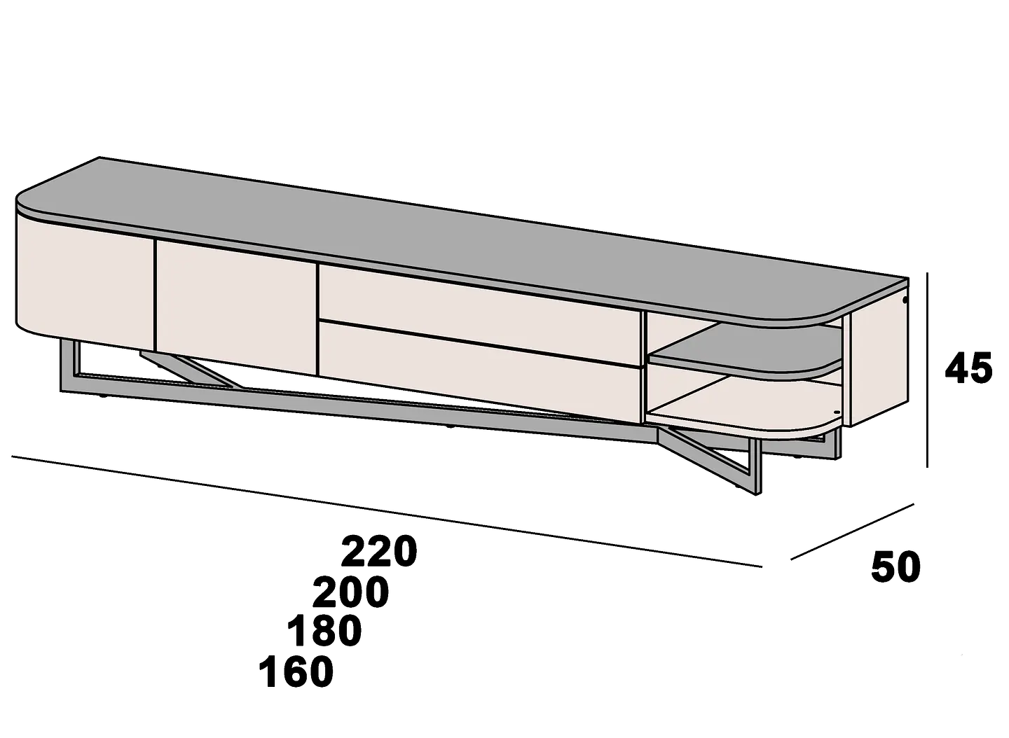Amora TV cabinet 5