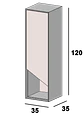 Sintra Vertical Suspended Cabinet - thumbnail 3