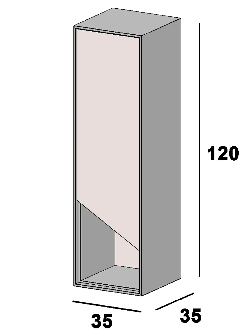 Sintra Vertical Suspended Cabinet 3