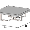 Sintra Square Coffee Table