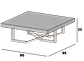 Sintra Square Coffee Table - thumbnail 3