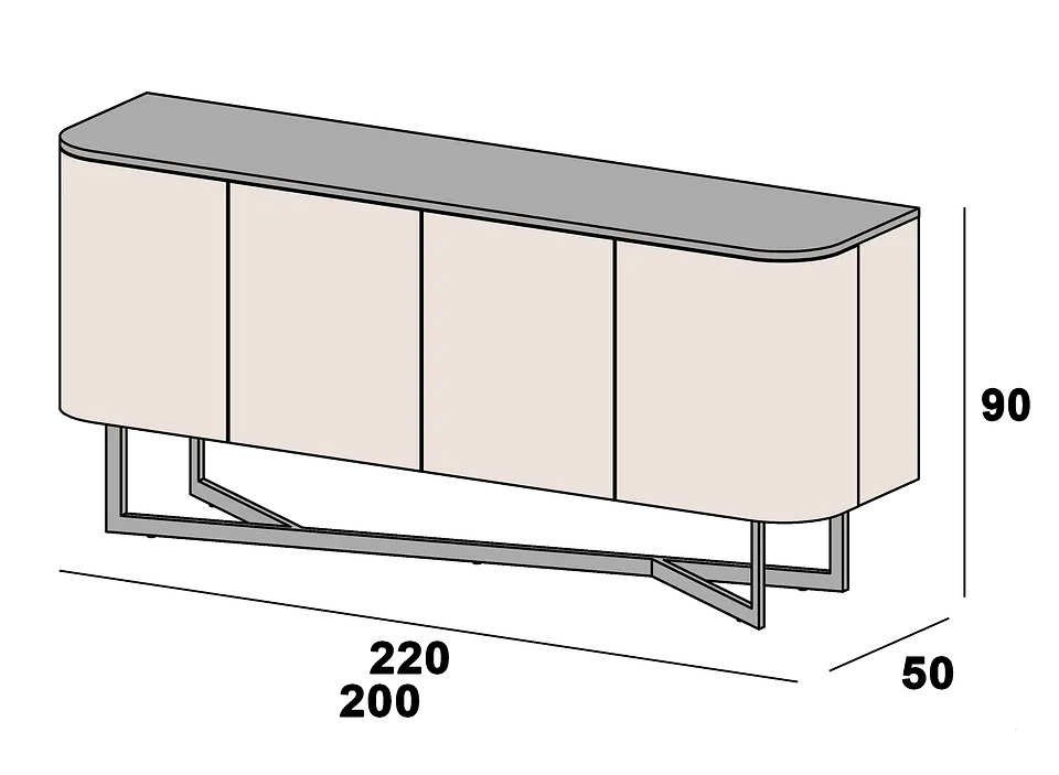 Blue Amora Sideboard 5