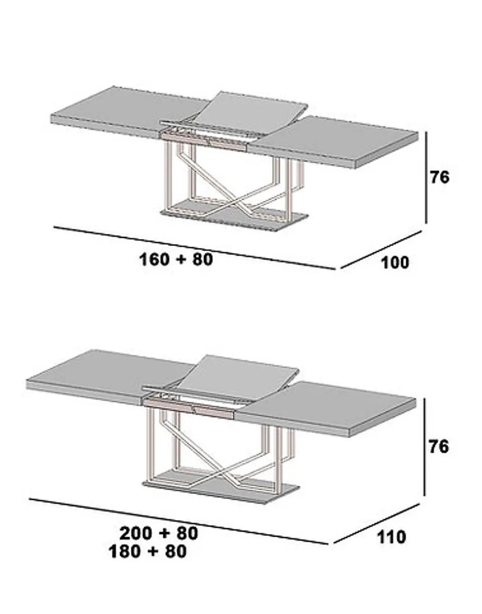 Table à manger extensible Sintra 4
