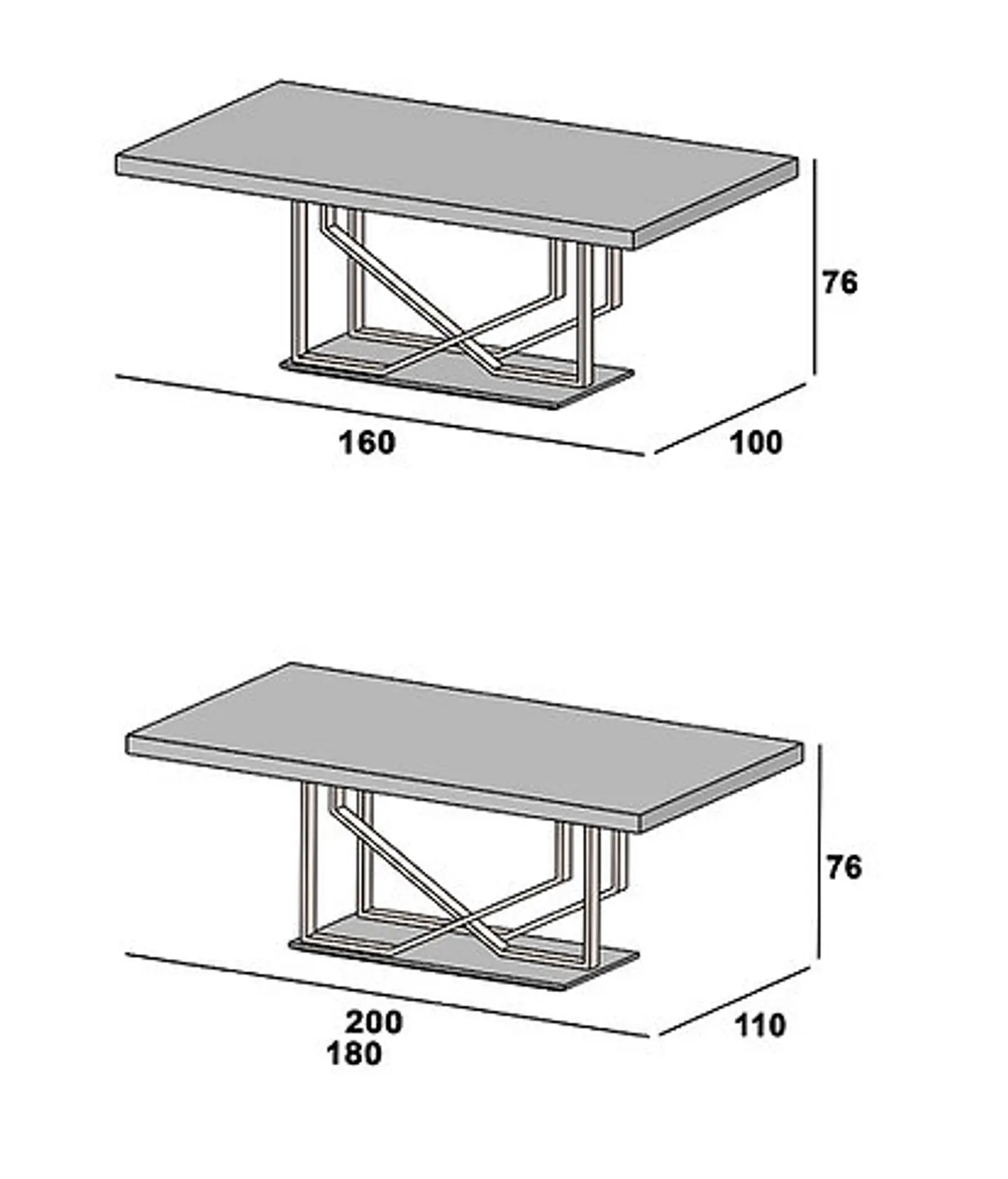 Table à manger extensible Sintra 5
