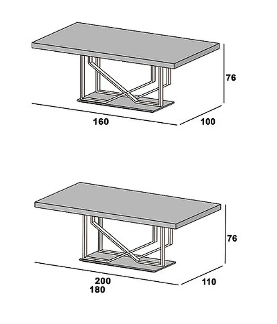 Table à manger extensible Sintra 5