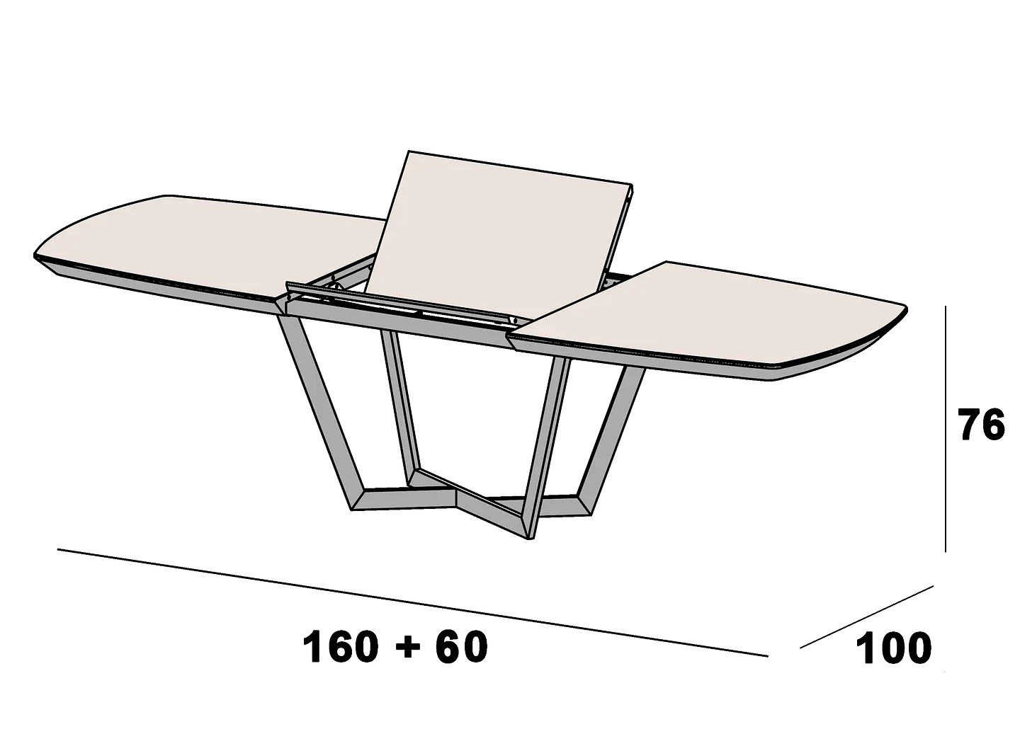 Mesa de Jantar Extensível Amora 10