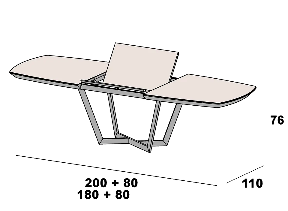 Mesa de Jantar Extensível Amora 11