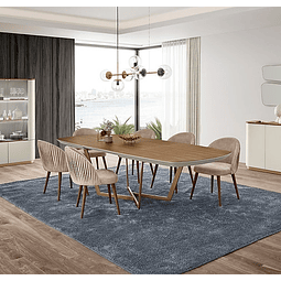 Amora Walnut Extendable Dining Table