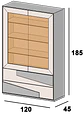 Showcase with Glass Doors Sintra - thumbnail 3