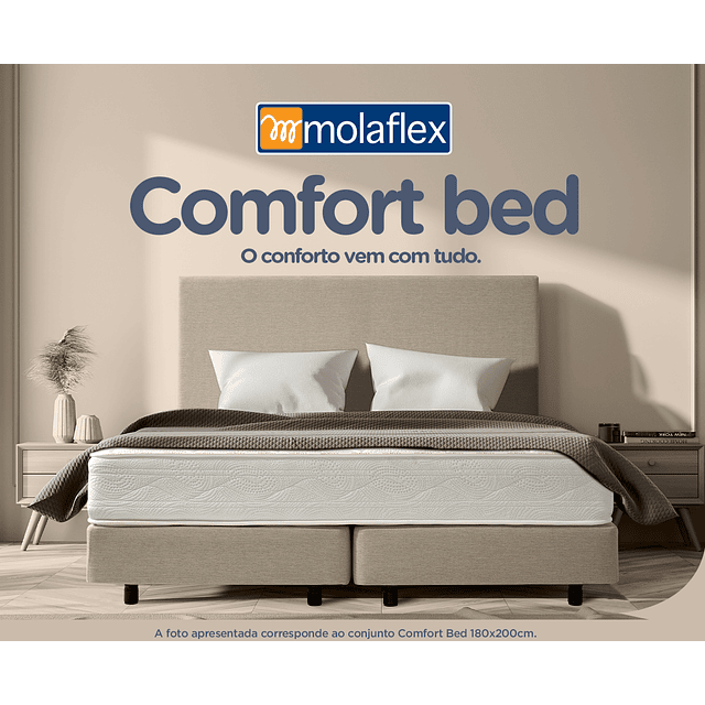 Cama com colchão Molaflex Comfort Bed