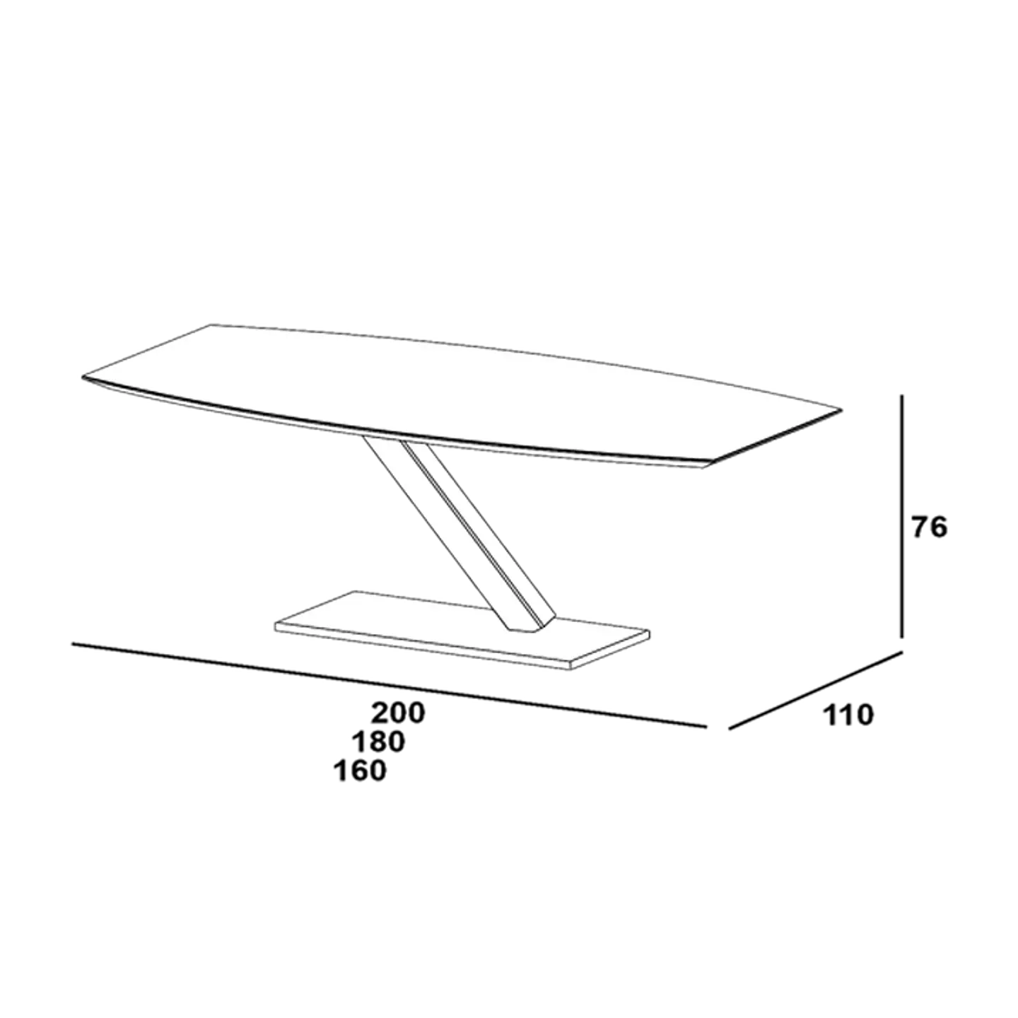 Mesa de Jantar Corvo 6