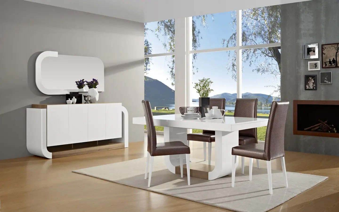 Mesa de comedor extensible Gabrielle 2