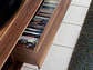 Walnut veneer TV cabinet - thumbnail 3