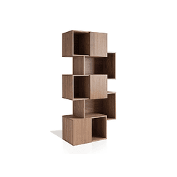 1405F walnut veneer bookcase