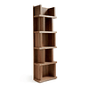 Walnut veneer bookcase N5405