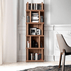 Walnut veneer bookcase N5405