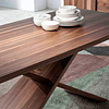 Mesa de comedor de madera maciza N5452