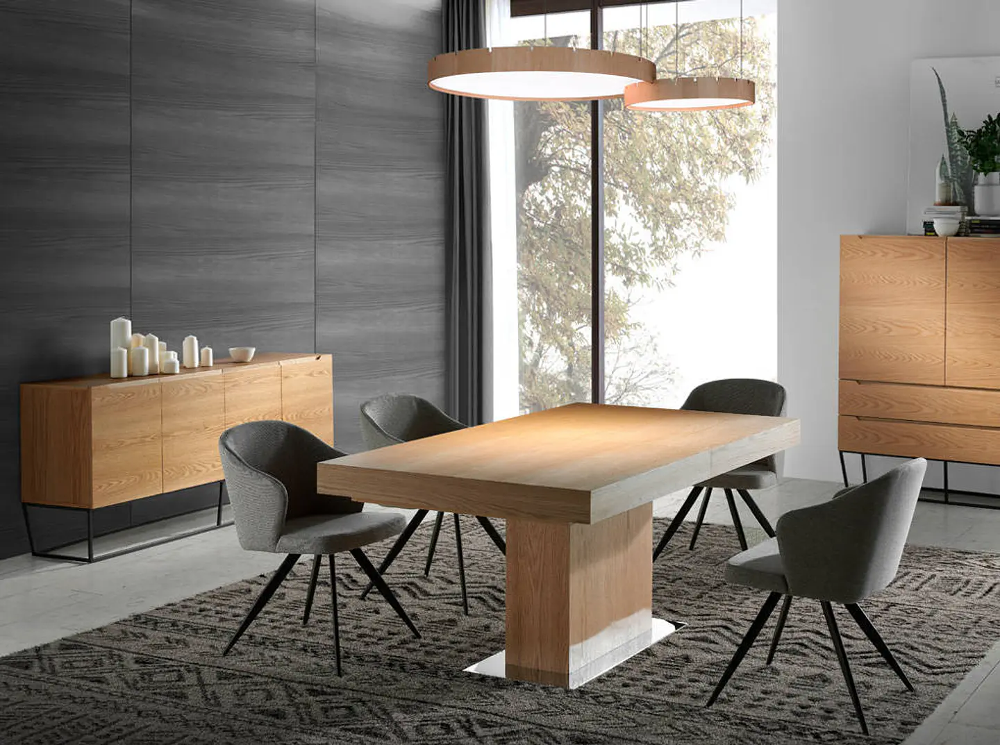 LE025 Extendable Dining Table 3