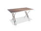 Mesa de oficina BZ511 Nogueira - Miniatura 1
