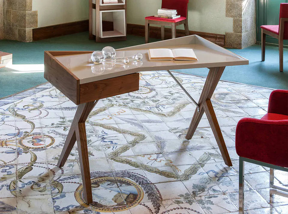 Table de bureau W1010 Nogueira 2