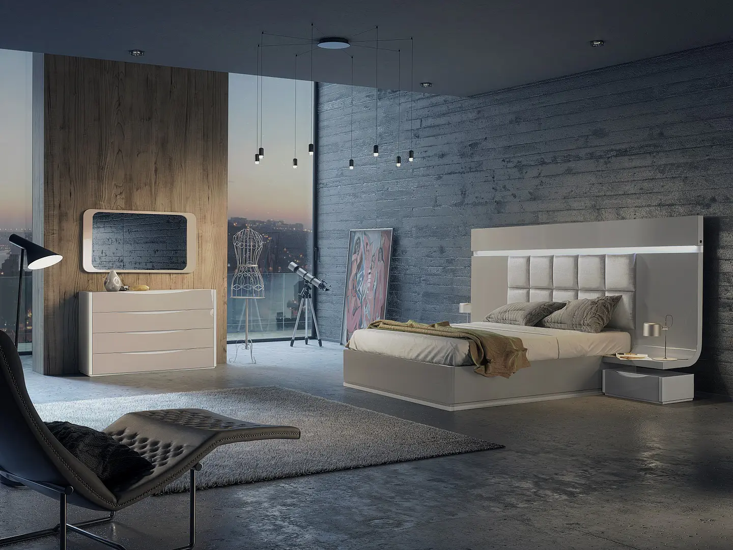 Charles Collection Bright White / Bright Chambre Capuccino 1