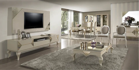 Living Room Portus Collection Mink S Shine / Gold