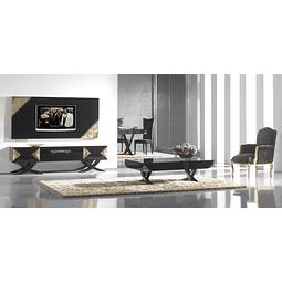 Living Room Black Gloss / Gold M186