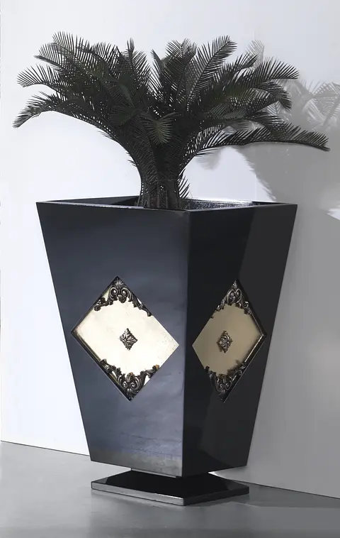 Vase lueur noire / or M190.478