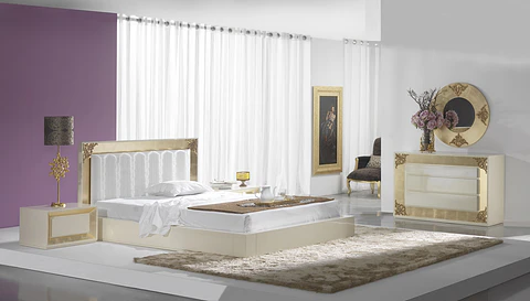 Chambre Beige Brillant / Or M191