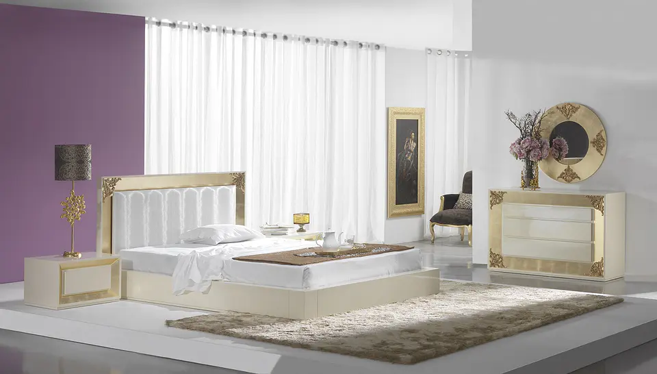 Chambre Beige Brillant / Or M191 1
