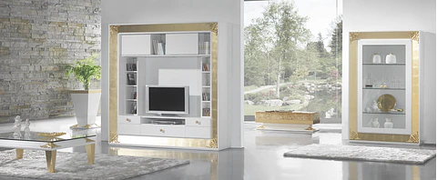 Living Room White Matt / Gold M194