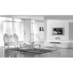 Salón Blanco Mate / Plata M201